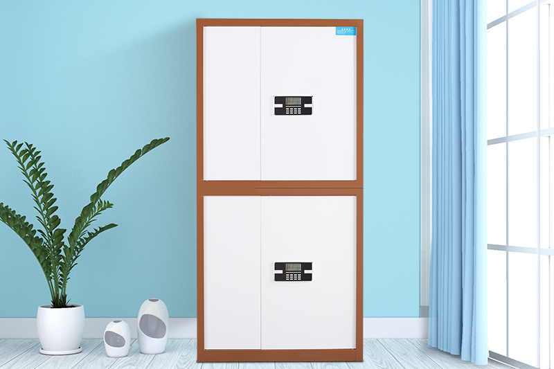 分雙節(jié)保密柜咖套白