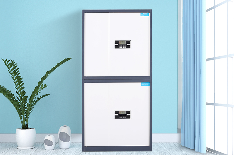 分雙節(jié)保密柜灰套白