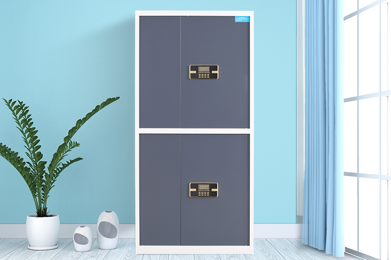 通雙節(jié)密碼鎖保密柜白套灰