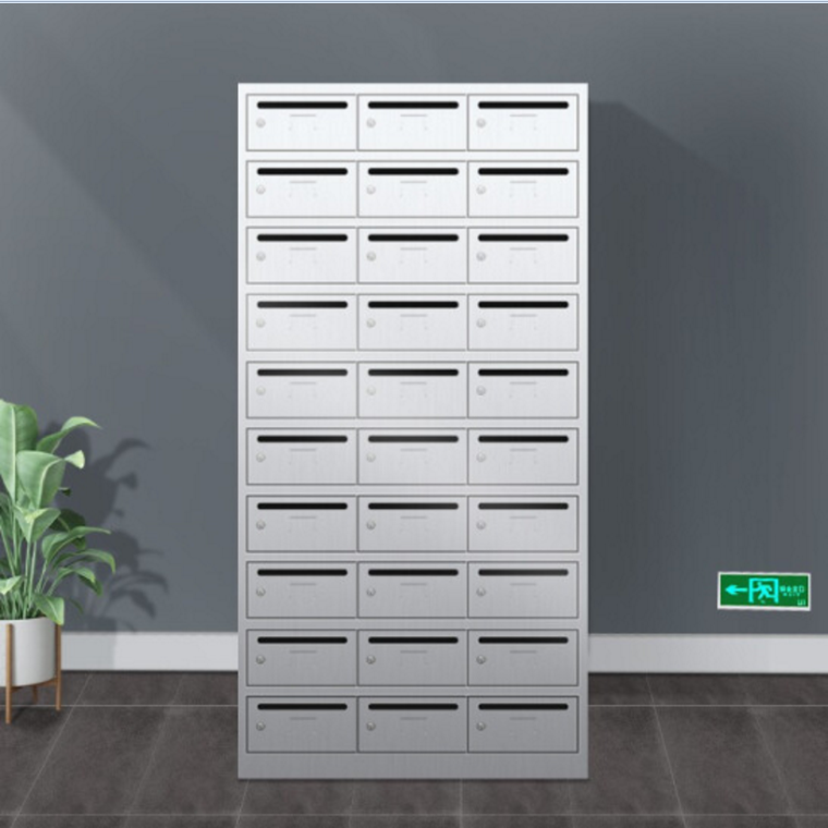 30門(mén)不銹鋼信報(bào)箱