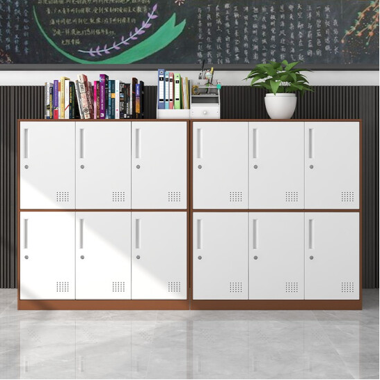 6門書(shū)包柜*咖啡套白