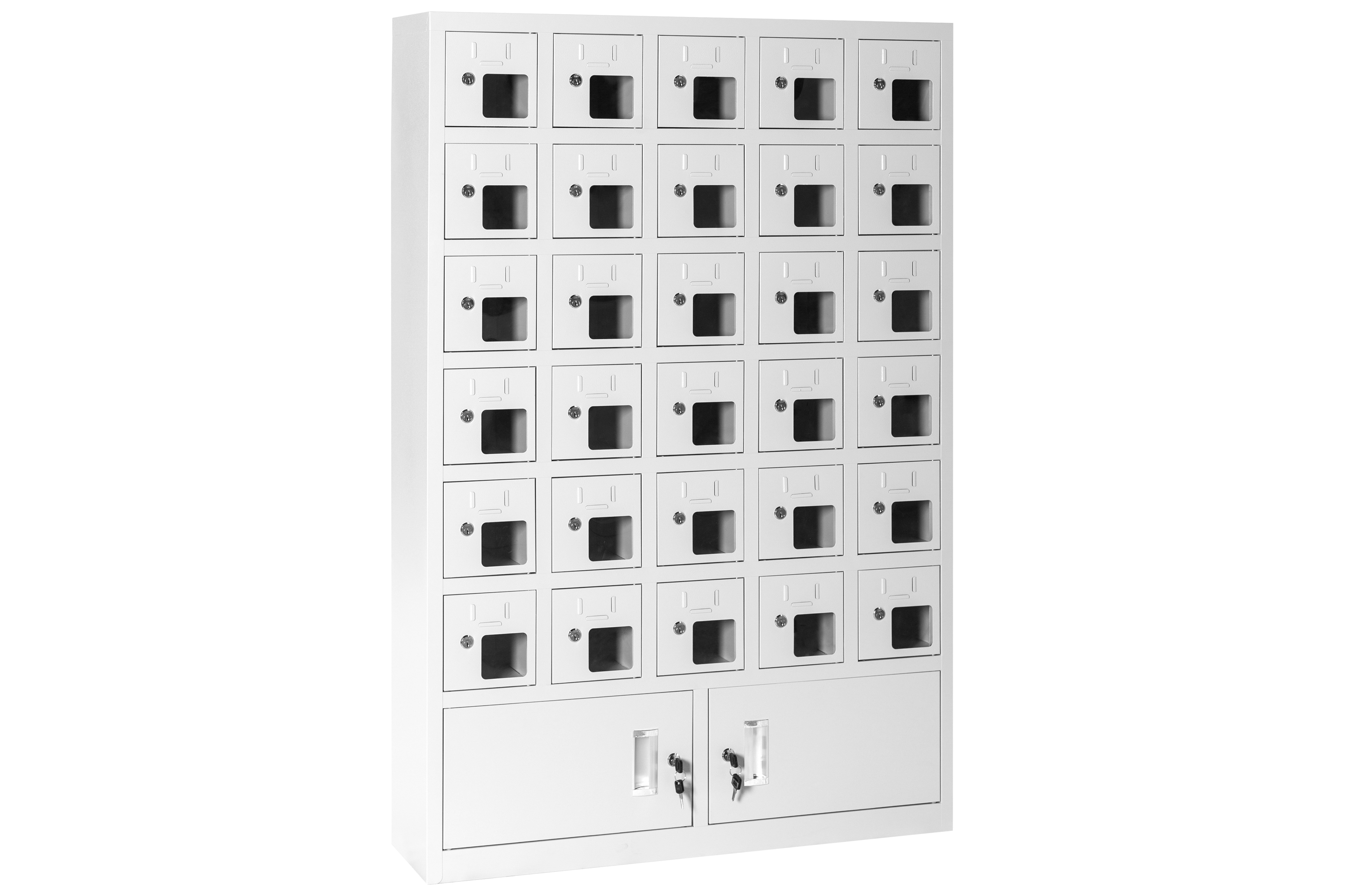 30門亞窗下檔手機(jī)存放/充電柜